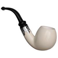 IMP Meerschaum Smooth Bent Apple with Silver (with Case)