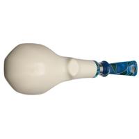 IMP Meerschaum Smooth Paneled Bent Apple with Silver (with Case)