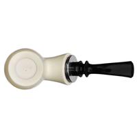 IMP Meerschaum Smooth Reverse Calabash Bent Billiard with Silver (with Case)