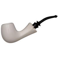 IMP Meerschaum Smooth Bent Billiard with Silver (with Case)