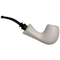 IMP Meerschaum Smooth Bent Billiard with Silver (with Case)