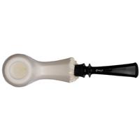 IMP Meerschaum Smooth Bent Billiard with Silver (with Case)
