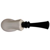 IMP Meerschaum Smooth Bent Billiard with Silver (with Case)