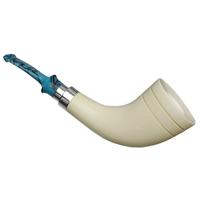 IMP Meerschaum Smooth Horn with Silver (with Case)