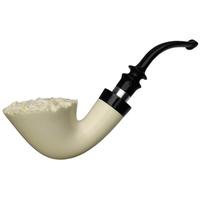 IMP Meerschaum Smooth Bent Dublin with Silver (with Case)