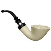 IMP Meerschaum Smooth Bent Dublin with Silver (with Case)