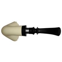 IMP Meerschaum Smooth Bent Dublin with Silver (with Case)