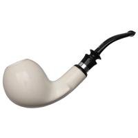 IMP Meerschaum Smooth Bent Apple with Silver (with Case)