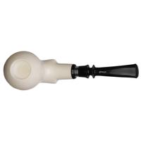IMP Meerschaum Smooth Bent Apple with Silver (with Case)