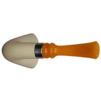 IMP Meerschaum Smooth Bent Dublin with Silver (with Case)