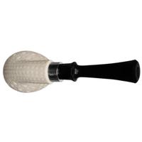 IMP Meerschaum Lattice Bent Egg with Silver (with Case)