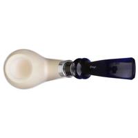 IMP Meerschaum Smooth Bent Egg with Silver (with Case and Churchwarden Stem)