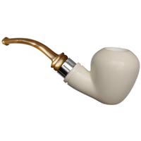 IMP Meerschaum Smooth Acorn with Silver (with Case and Churchwarden Stem)