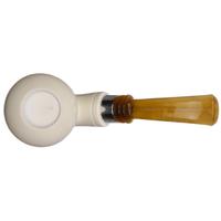 IMP Meerschaum Smooth Acorn with Silver (with Case and Churchwarden Stem)