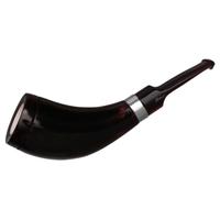 IMP Meerschaum Smooth Horn with Silver (with Case)