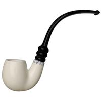 IMP Meerschaum Smooth Bent Billiard Churchwarden (with Case)