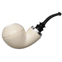 IMP Meerschaum Smooth Reverse Calabash Rhodesian with Silver (with Case)
