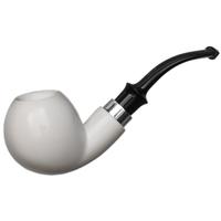 IMP Meerschaum Smooth Bent Apple with Silver (with Case)