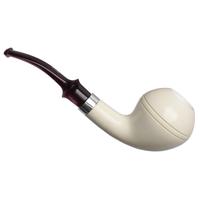 IMP Meerschaum Smooth Rhodesian with Silver (with Case)