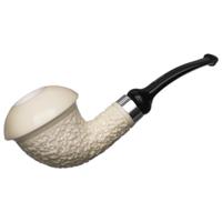 IMP Meerschaum Rusticated Calabash with Silver (with Case)