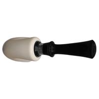 IMP Meerschaum Smooth Bent Dublin with Silver (with Case)