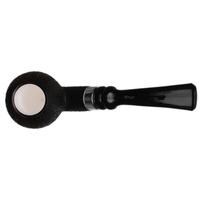 IMP Meerschaum Rusticated Bent Egg with Silver (with Case)