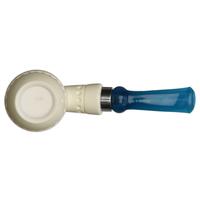 IMP Meerschaum Smooth Bent Egg with Silver (with Case and Churchwarden Stem)