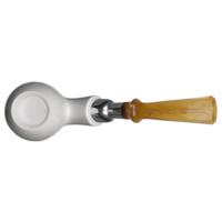 IMP Meerschaum Smooth Bent Apple with Silver (with Pocket Case)