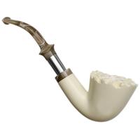 IMP Meerschaum Smooth Bent Dublin with Silver (with Case)