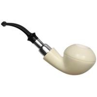 IMP Meerschaum Smooth Rhodesian with Silver (with Case)