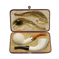 IMP Meerschaum Two Pipe Set (with Case)