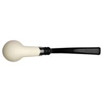 IMP Meerschaum Smooth Rhodesian Churchwarden with Silver (with Case)
