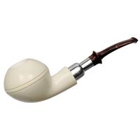 IMP Meerschaum Smooth Rhodesian with Silver (with Case)