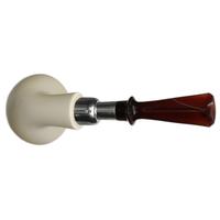 IMP Meerschaum Smooth Rhodesian with Silver (with Case)