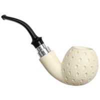 IMP Meerschaum Lattice Bent Apple with Silver (with Case)