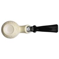 IMP Meerschaum Lattice Bent Apple with Silver (with Case)