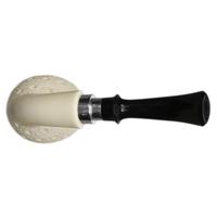 IMP Meerschaum Lattice Bent Apple with Silver (with Case)