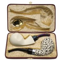IMP Meerschaum Two Pipe Set (with Case)