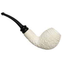IMP Meerschaum Rusticated Bent Egg (with Case)