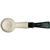 IMP Meerschaum Partially Rusticated Acorn (with Case and Churchwarden Stem)