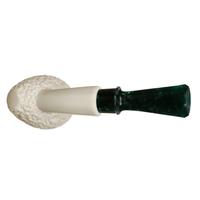 IMP Meerschaum Partially Rusticated Acorn (with Case and Churchwarden Stem)