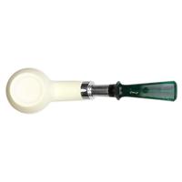 IMP Meerschaum Smooth Bent Billiard with Silver (with Case)