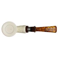 IMP Meerschaum Rusticated Barrel with Silver (with Case)