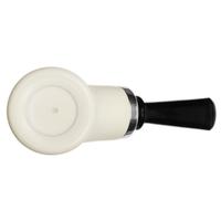IMP Meerschaum Smooth Reverse Calabash Horn with Silver (with Pocket Case)