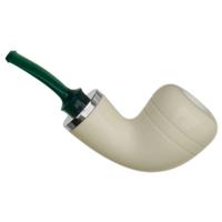 IMP Meerschaum Smooth Reverse Calabash Acorn with Silver (with Pocket Case)