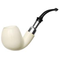 IMP Meerschaum Smooth Bent Apple with Silver (with Case)