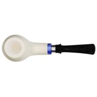 IMP Meerschaum Smooth Bent Egg with Silver (with Case)