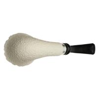 IMP Meerschaum Rusticated Bent Dublin with Silver (with Case)