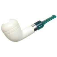 IMP Meerschaum Partially Rusticated Acorn with Silver (with Case)