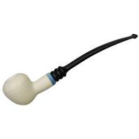 IMP Meerschaum Smooth Acorn with Silver (with Case and Churchwarden Stem)